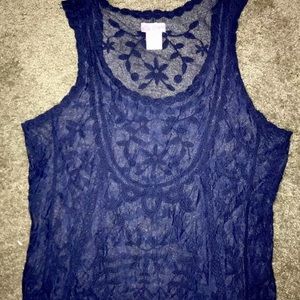 Candie’s Women’s Sheer Top Size XL